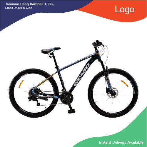 Sepeda Lipat - MTB Bike Genio M573 HD - BLACK-SILVER-GY