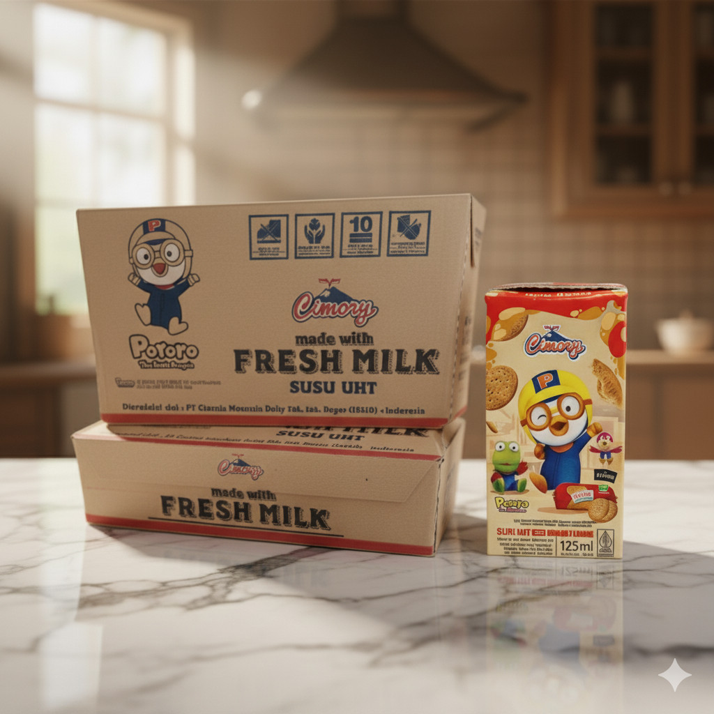 Susu UHT Cimory Marie Regal Mini 125ml 1 Dus Isi 40pcs disukai anak karena rasanya enak