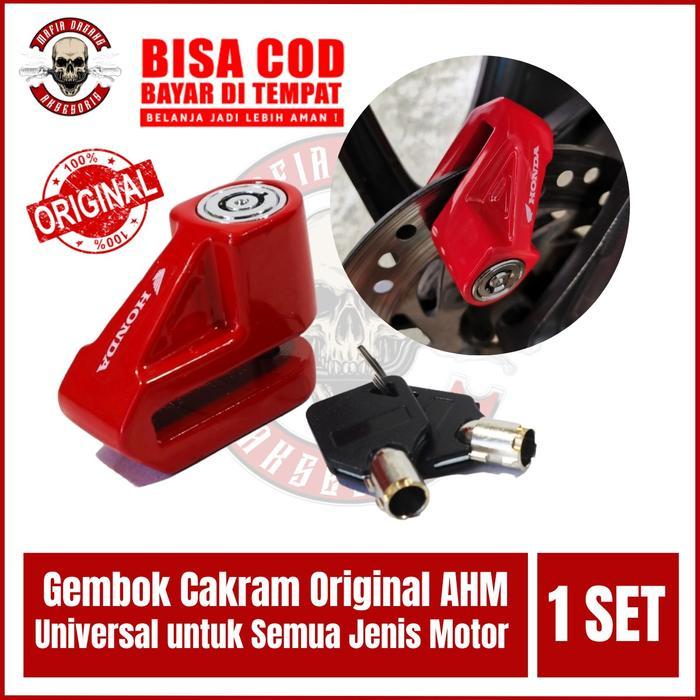 Kunci Gembok Motor Original Honda - Kunci Cakram pengaman Anti maling Gembok Cakram - -, -