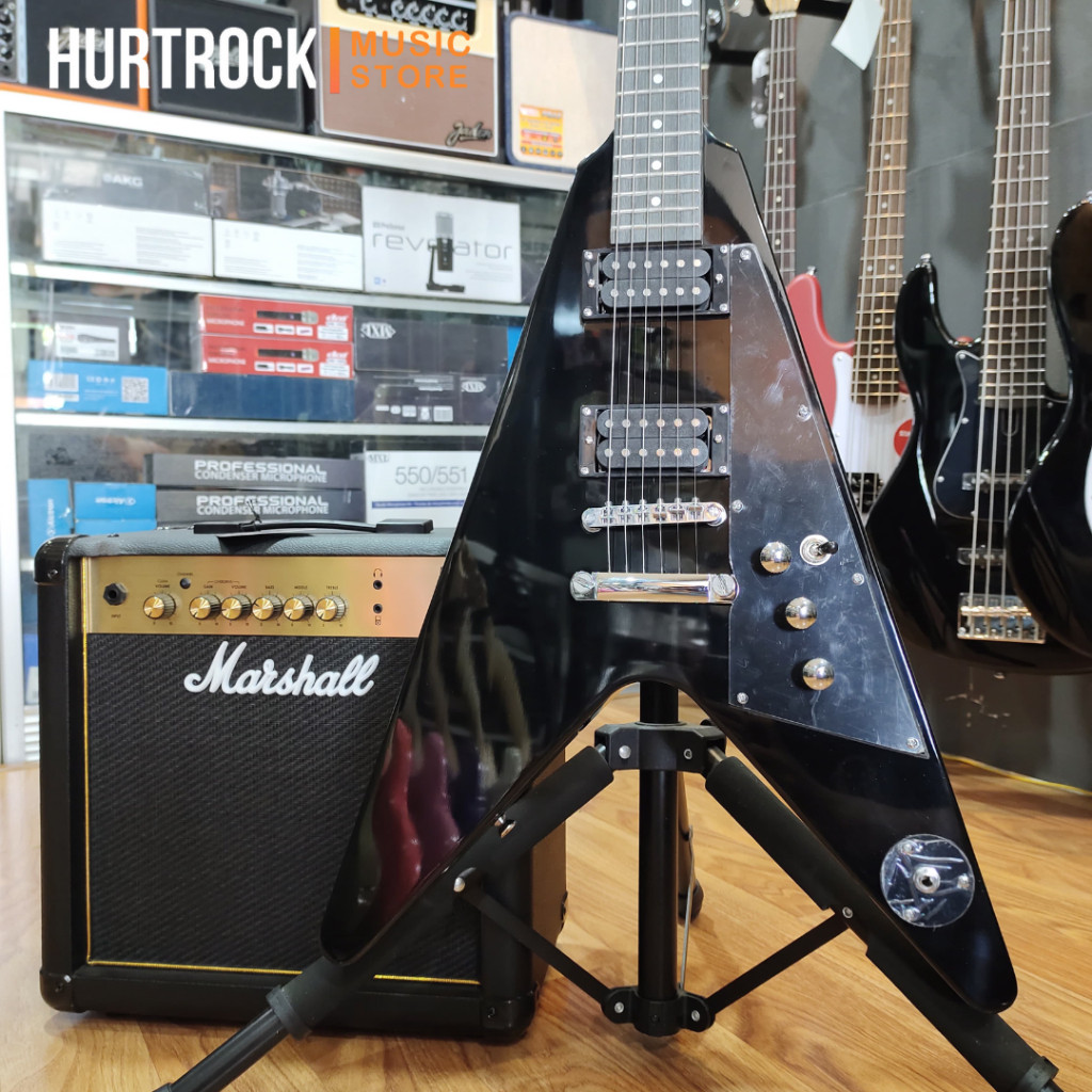 STINGER SFV 09 BLACK / GITAR FLYING V STINGER