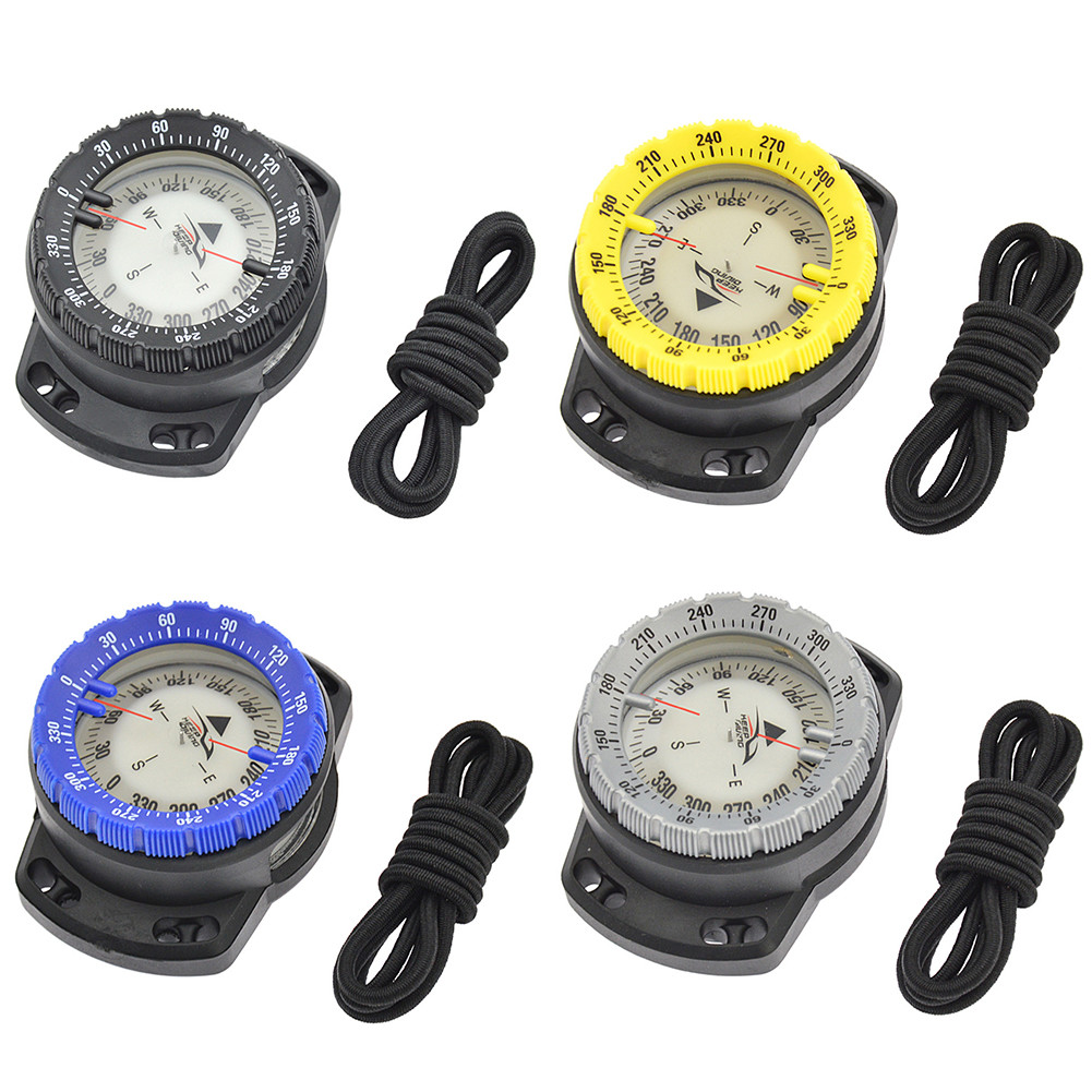 50m Watch Balanced Waterproof Compass Underwater ving Scuba Compass Luminous Camping Climbing Pointi