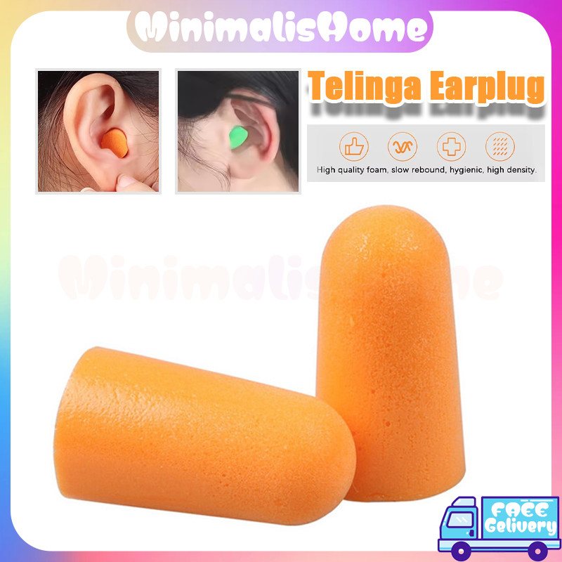 Earplugs Tidur Peredam Suara Nyaman/Telinga Earplug/Kuping Earplug Anti Bising
