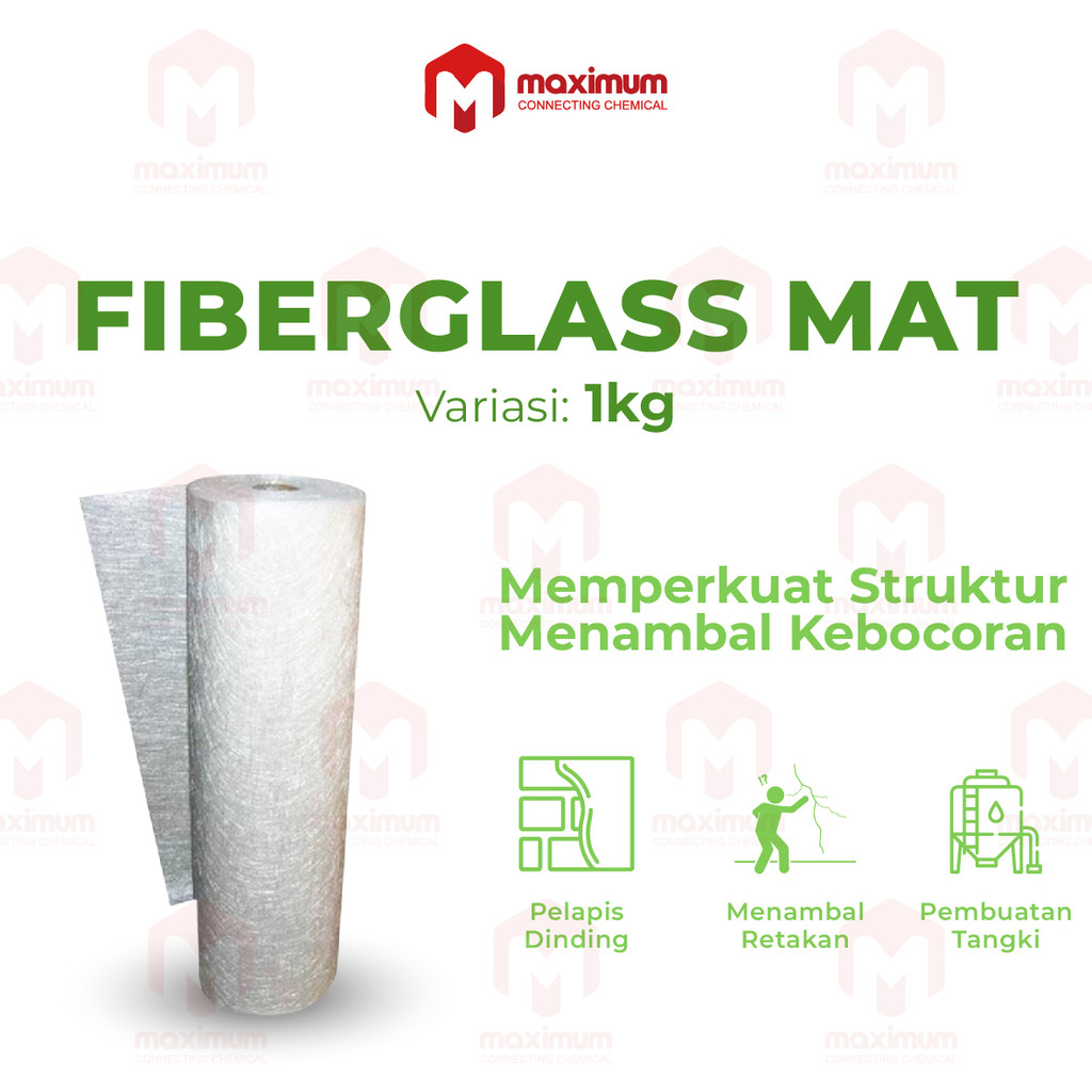 Serat Fiber Aquaproof - Fiberglass matt - Fiber glass mat 1 kg