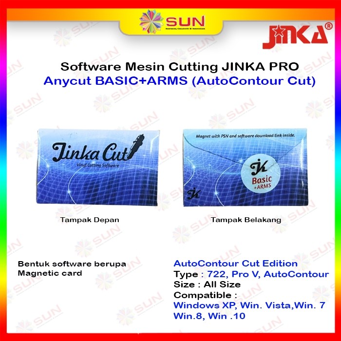 Software Anycut Basic Edition - Contour Cut / Basic + Arms ( Auto Contour Cut ) - Print and Cut Soft