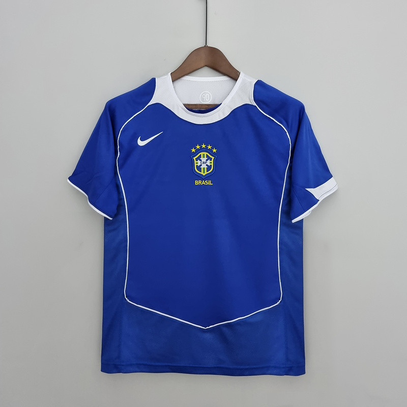 Jersey Retro 2004/06 Brazil away a39 Bola Retro football T shirt pria
