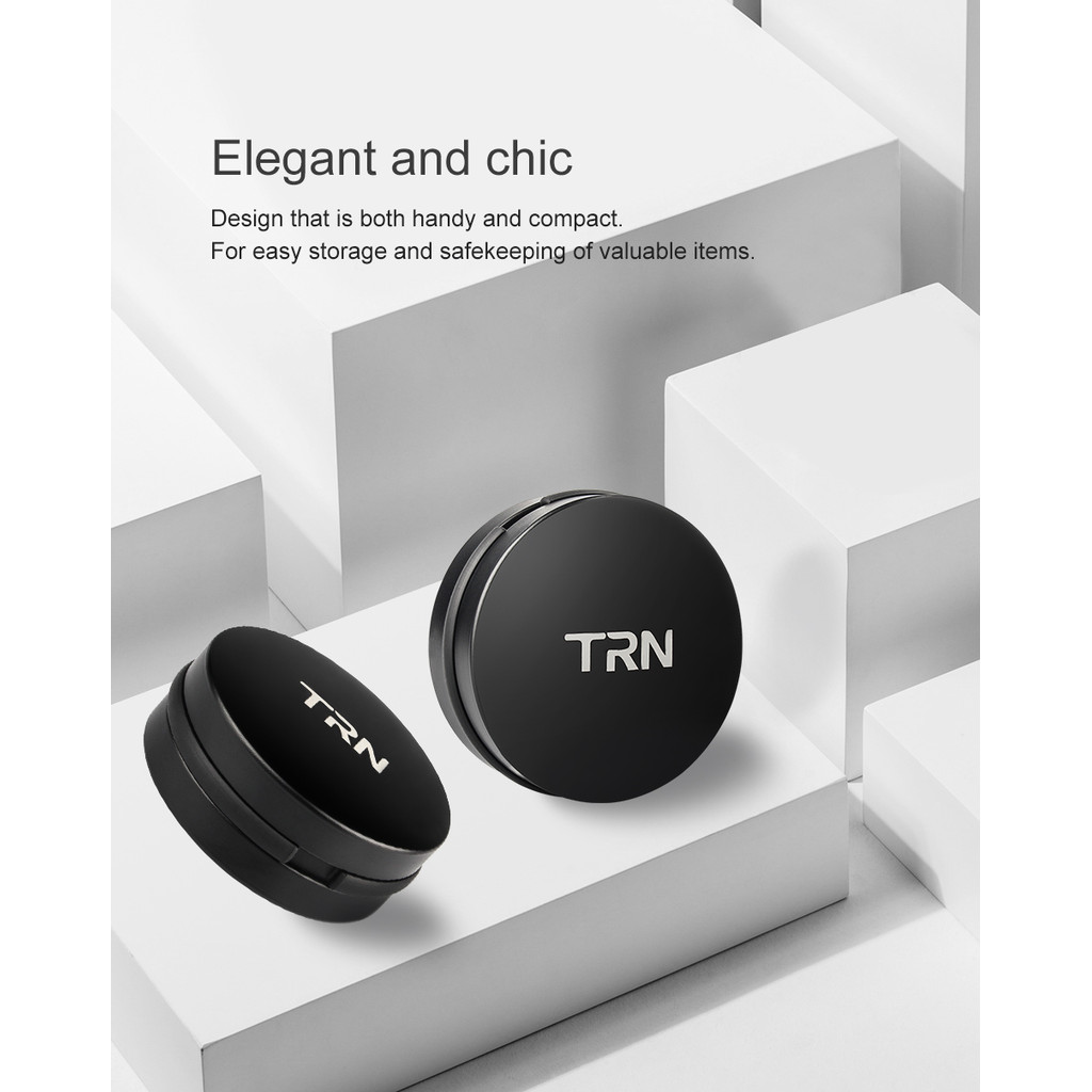 TRN Earphone Metal Box Customizable logo High-end  Earphone Storage box Anti-pressure Portable Earph