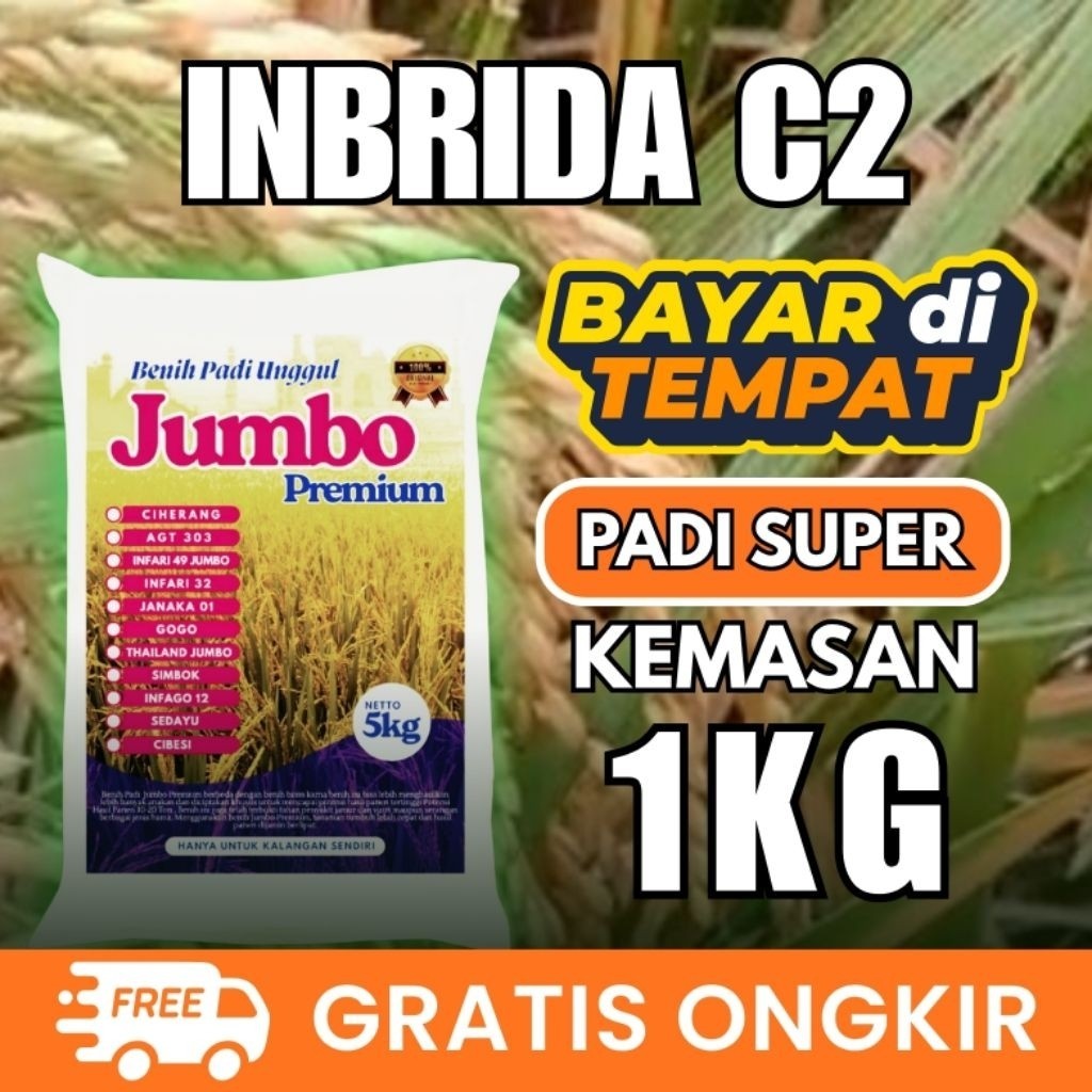 Benih Padi INBRIDA C2 Kemasan 1kg