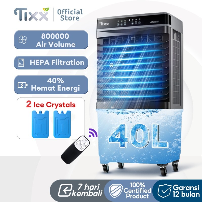 TIXX Air Cooler Kipas Angin Pendingin Cold fan Tangki Besar 40L Kipas angin dingin