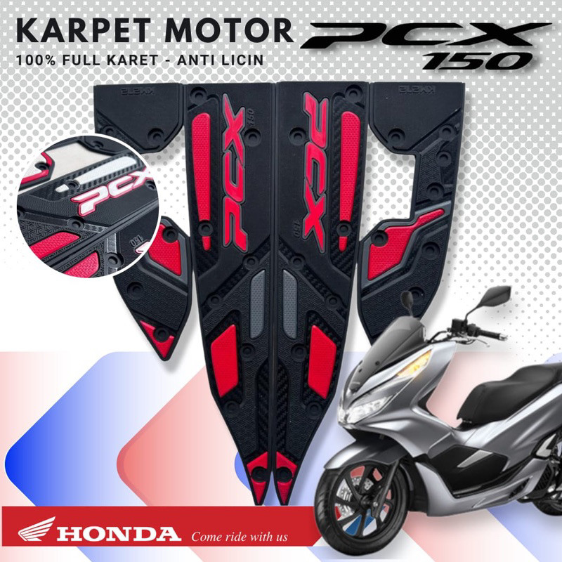 NGGESINGSHOP Karpet Motor Pcx 150 / Alas kaki Pcx 150 / Pijakan Kaki Pcx 150 / Aksesoris Motor Pcx 1