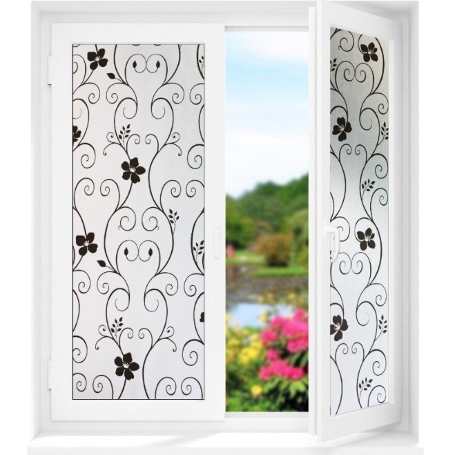 H5050 [5 METER] Stiker Kaca Film Jendela Rumah / Dekorasi Jendela / Sandblast / Sticker Kaca Motif