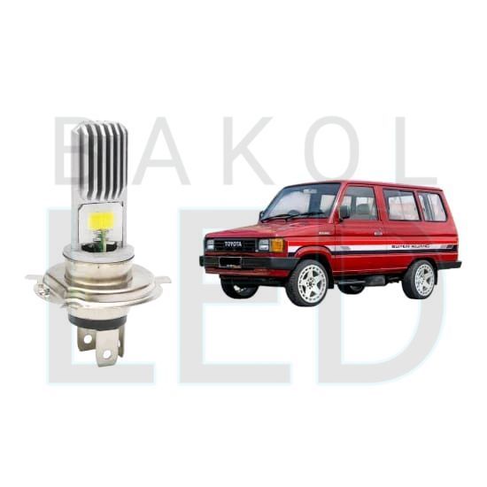 2pcs Lampu Utama LED H4 COB Mobil Toyota kijang Super BL
