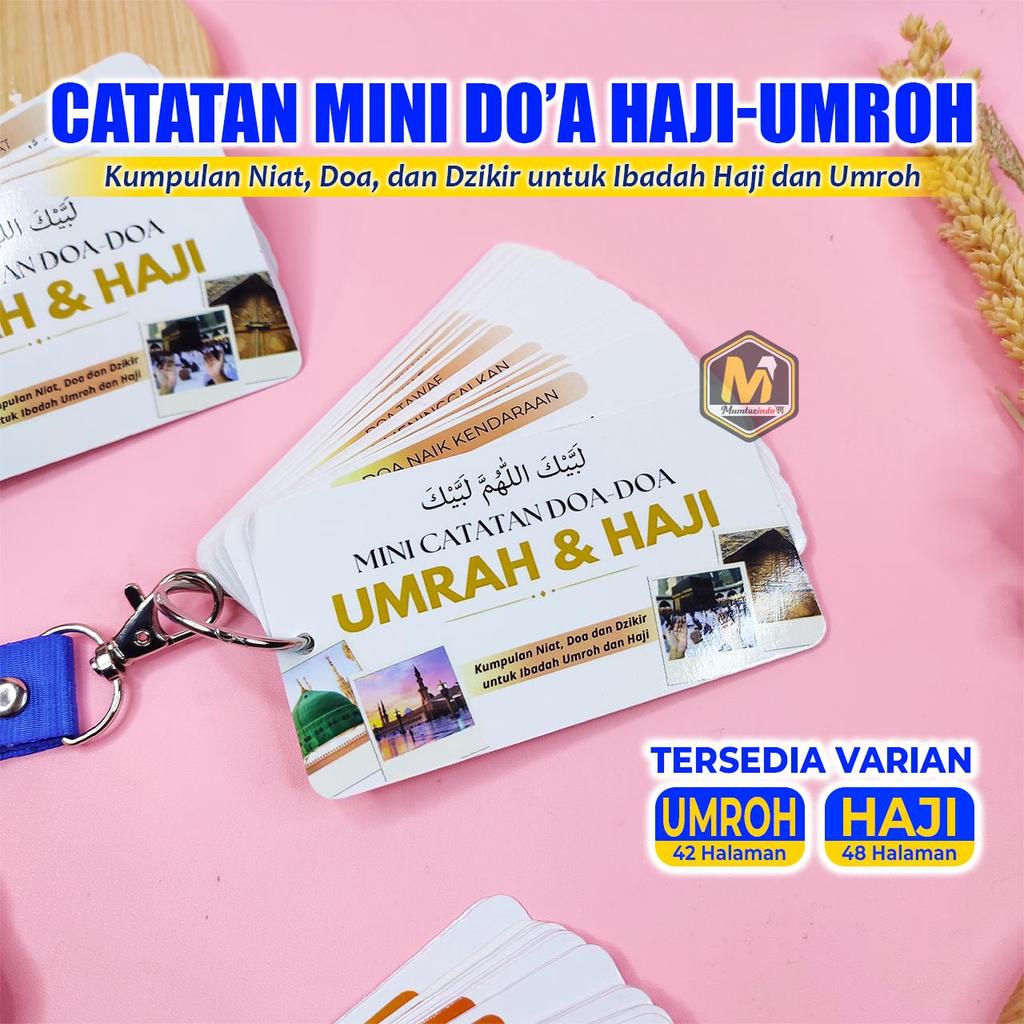 MUMTAZINDO -  Catatan Doa Untuk Dibawa Haji dan Umroh / Bacaan Doa Dzikir Umrah dan Haji / Mini Nota