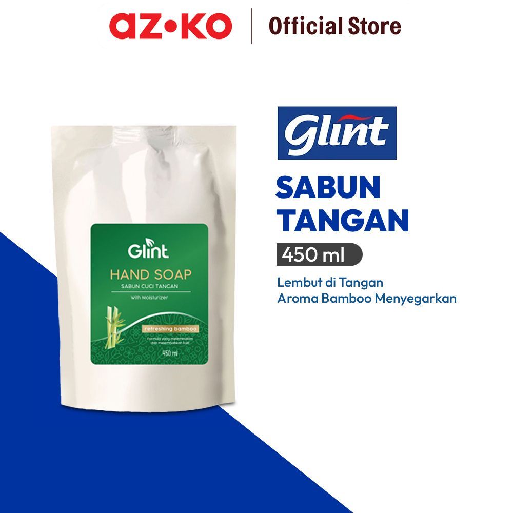 AZKO Glint 450 ml Sabun Cuci Tangan Bamboo Minerals Cairan Pembersih Tangan Sabun Tangan Wastafel Pe