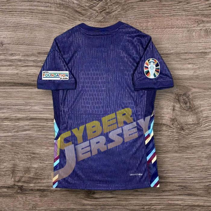 JERSEY BOLA PLAYER ISSUE INGGRIS AWAY FULL PATCH PIALA EROPA 2024 TOP QUALITY Sport Atasan Setelan B