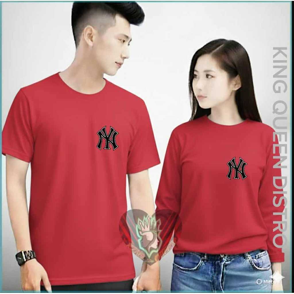 (HARGA 1 KAOS) SIZE M-XXL KAOS COUPLE NY BAJU PRIA WANITA DISTRO