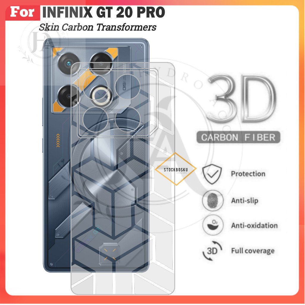 PROMO Skin Carbon Infinix Gt 20 Pro Garskin Motif Transformers Pelindung Belakang