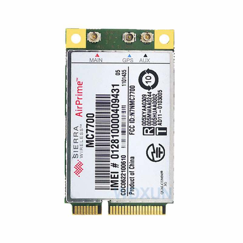 Unlocked 4G WWAN GPS module Sierra MC7700 Mini PCI Express GOBI4000 HSPA+ 4G LTE 100Mbps Wireless WL