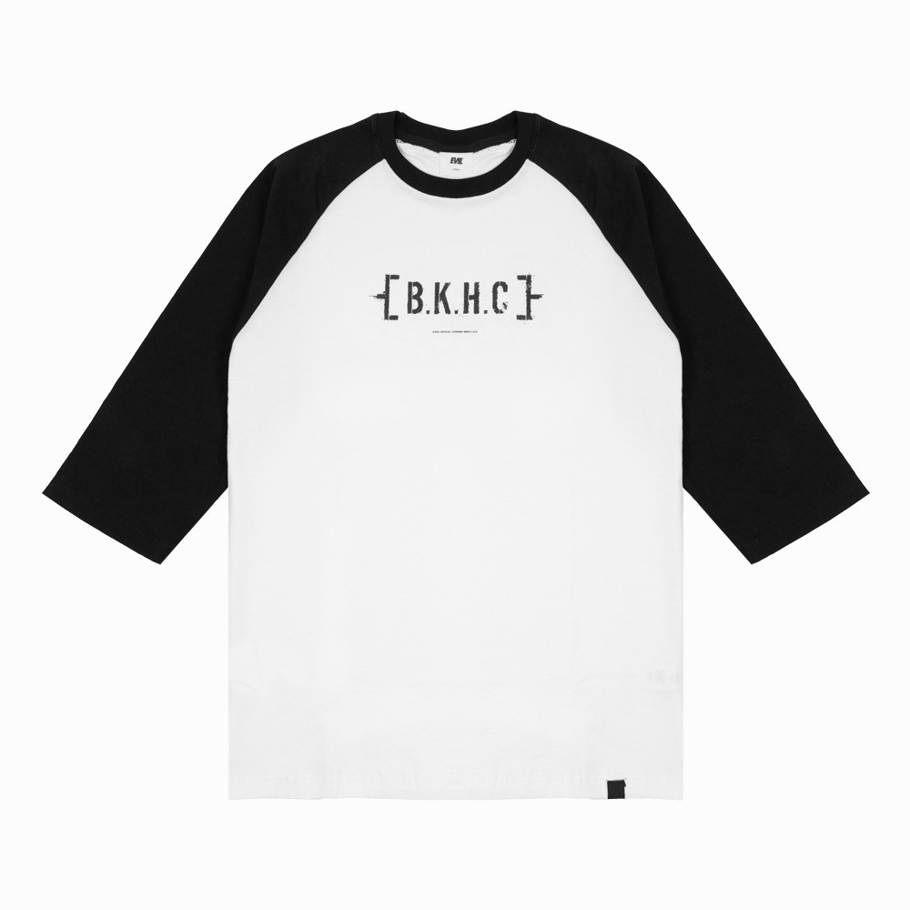 KAOS KATUN COMBED 24s RAGLAN PRIA CASUAL 3/4 LENGAN ORIGINAL EVIL ARMY | TSE EVIL ARMY X BURGERKILL