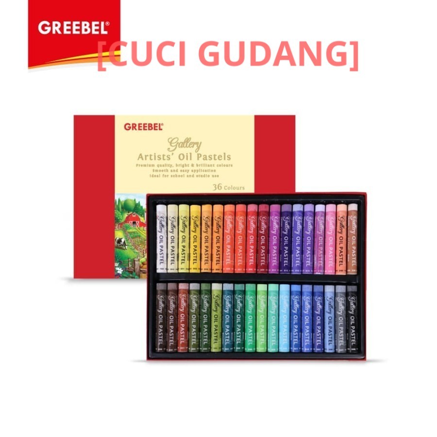 ARTISTS GREEBEL Oil Pastel 36 Warna