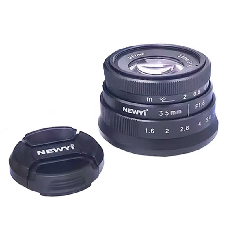 35mm F1.6 Manual Focus MF Prime camera Lens for Canon EOS.M Fuji FX X-mount XH1 XA5/XT10 Sony NEX Ol