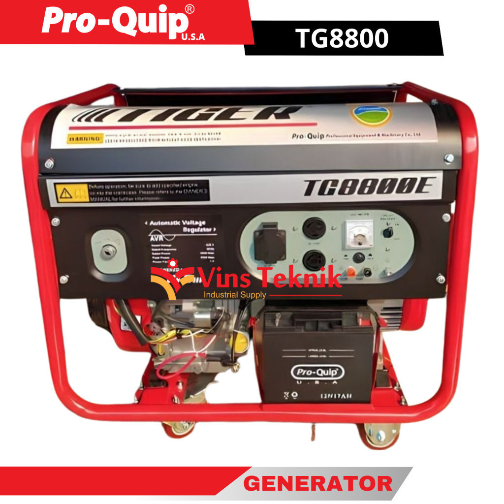 Mesin genset bensin 5000watt generator set TG 8800 TIGER TG8800