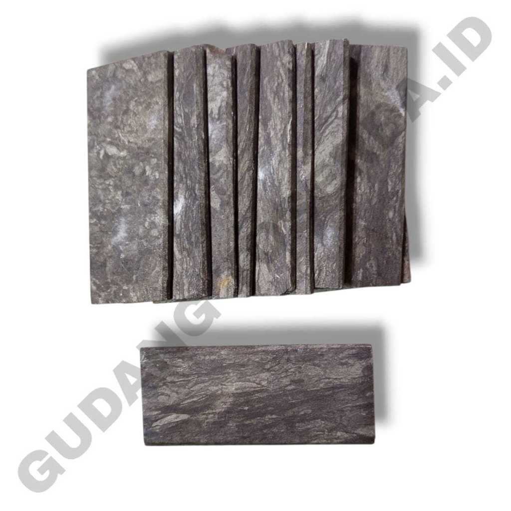 BATU ASAH PISAU SADAP KARET ALAM HITAM ASLI