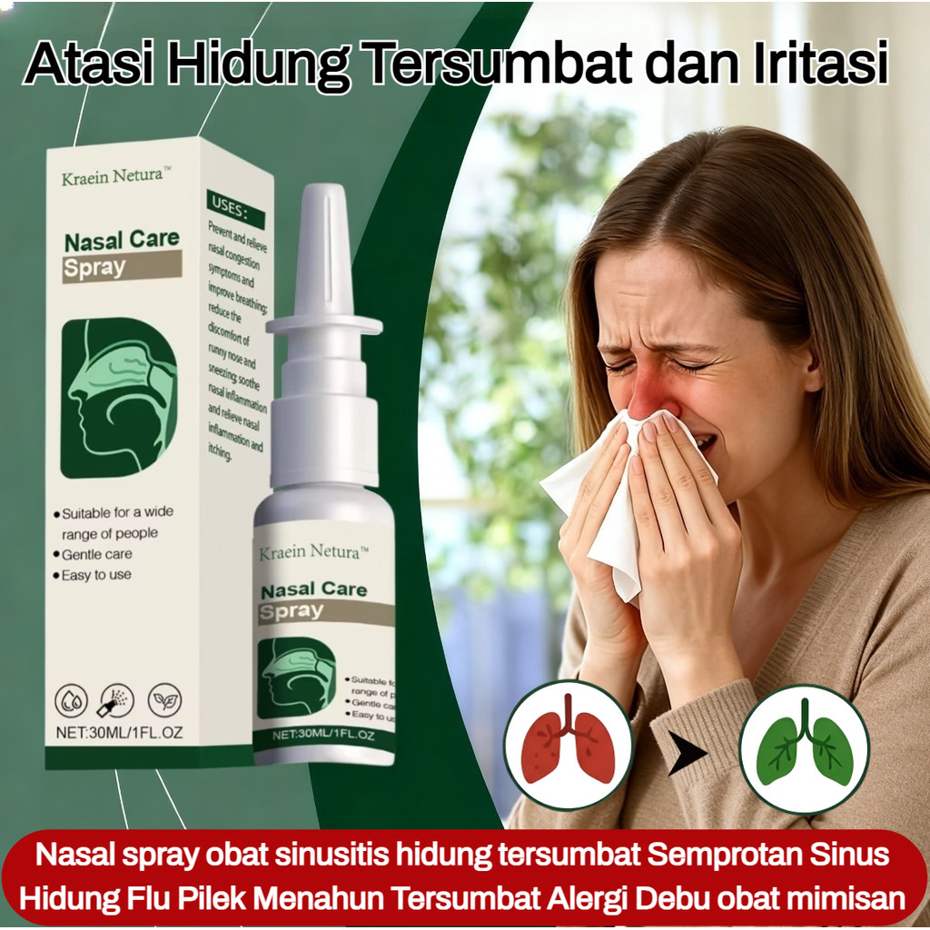 [COD/Gratis Ongkir] Semprot Hidung Herbal/Ekstrak Alami Xanthium/Semprot Hidung Herbal Anti Dengkur/