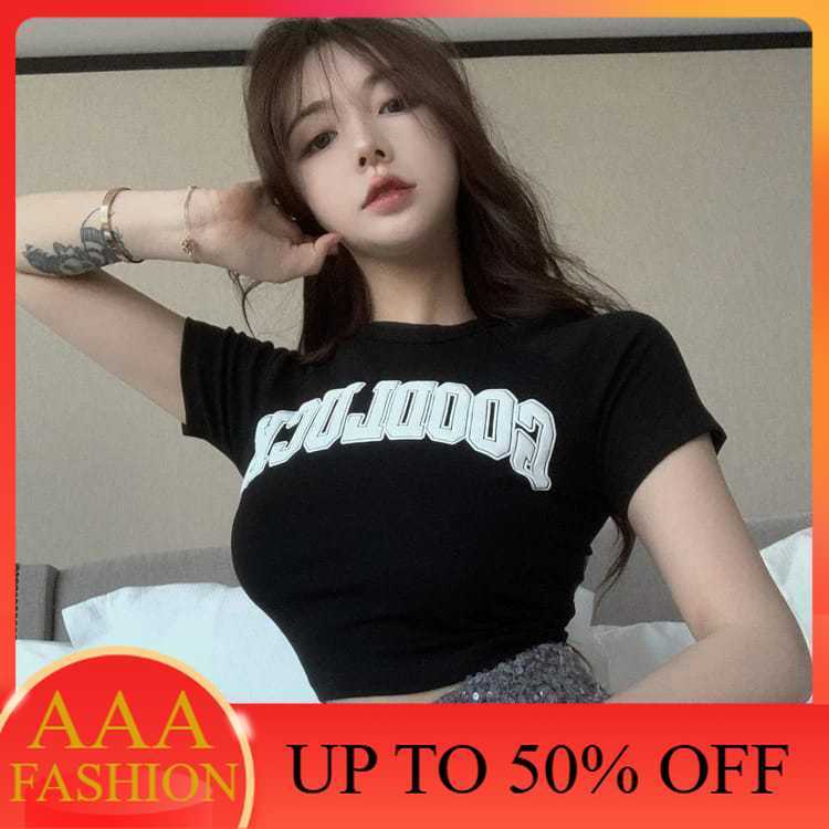 AAA Crop Tee Wanita Lunox Shining Fire Crop Tee (LD 88, P45)