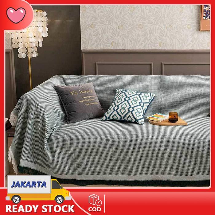 Selimut sofa Nordic Blanket size 130*180cm 180*260cm 180*340cm - throw