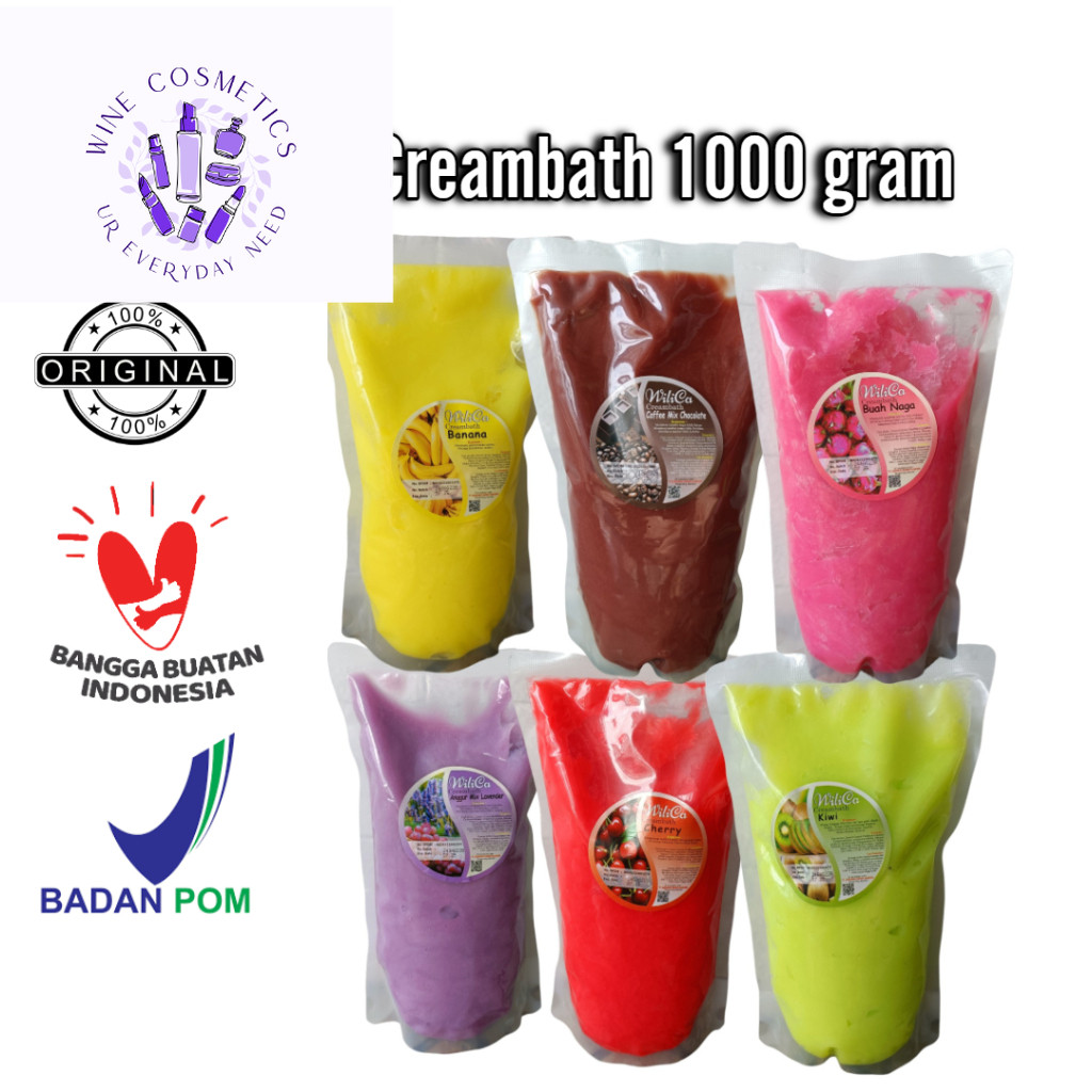 [Nily.Beauty] Wilica Creambath1000gram BPOM, Creambath Buah Pouch