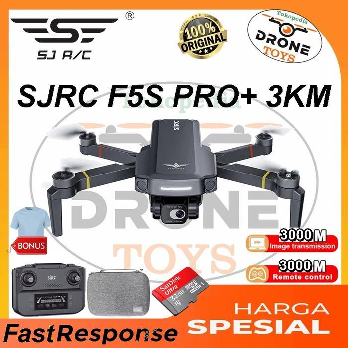 SJRC F7S SPECIAL EDITION DRONE GPS 3KM 3AXIS GIMBAL ANTI TABRAK - SJRC F5S PRO+, 1Battery