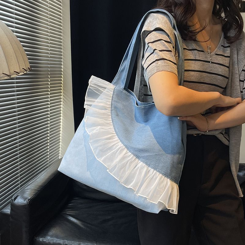 Tas Tote Wanita Kapasitas Besar & Mewah, Desain Serbaguna Untuk Gaya Kerja Yang Trendi