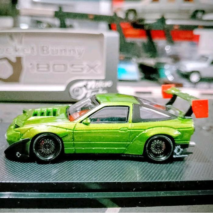 GND48 Diecast Micro Turbo Rocket Bunny 180sx Custpm Repaint by Kendal Custom Andar