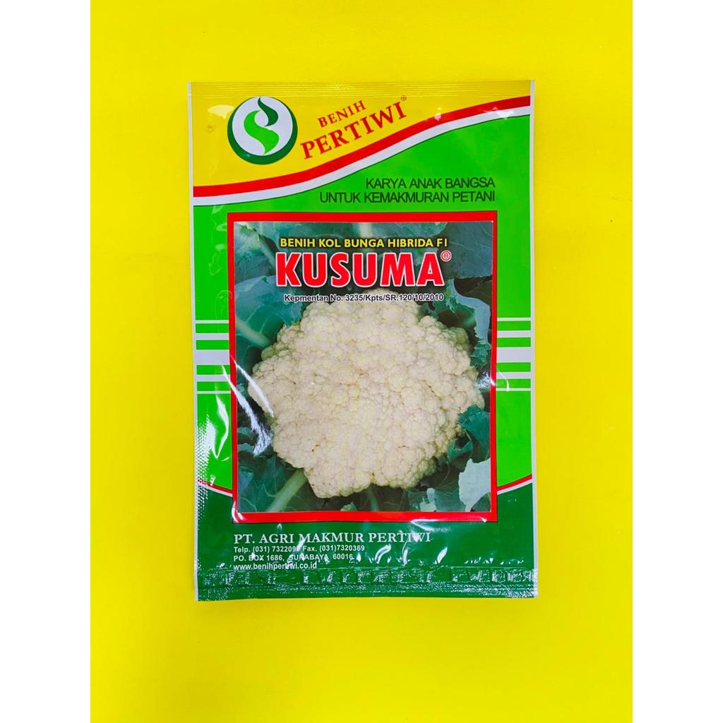 Benih kol bunga hibrida F1 KUSUMA dari PERTIWI kemasan  10gram