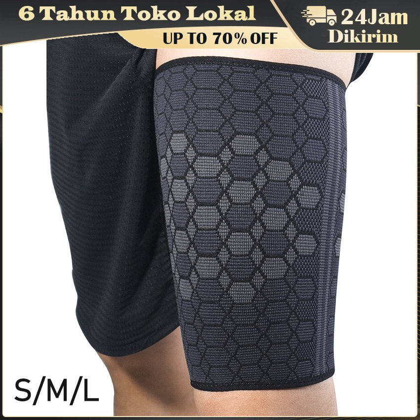 Thigh Support / Deker Paha Tebal / Pelindung Paha Sport / Deker Thigh Guard Elastis / Paha Supporter