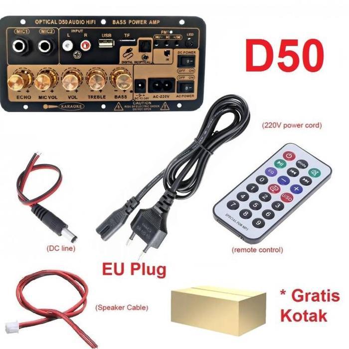 ECHOVERSE Amplifier Board Audio Bluetooth USB Radio TF DIY Subwoofer D5 D10 D3 D60 - D50