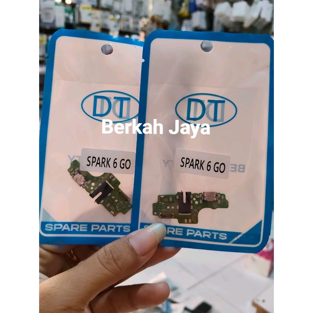 Papan Cas Tecno Spark 6 Go/ Konektor Cas PCB Board Plug in Flexible Charger Tecno Spark 6 Go (Hemat)