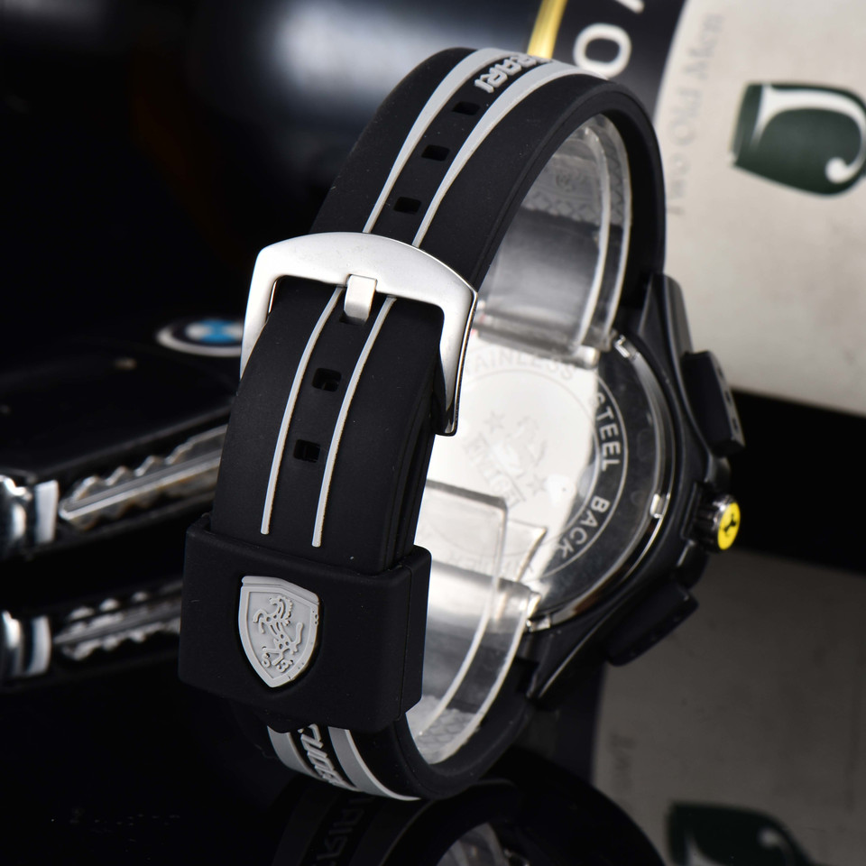 Ferrari Watch Fashion Quartz Car Logo Car Clock Men Business For Ferrari Teams SJ Scuderia Ferrari L