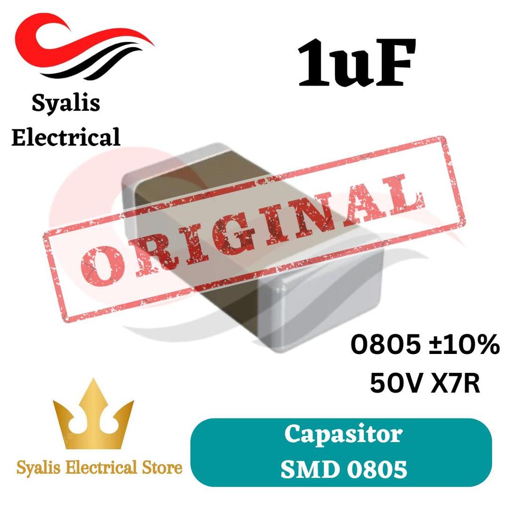 Kapasitor 0805 1uf Capasitor 1 uf SMD [ Syalis ]