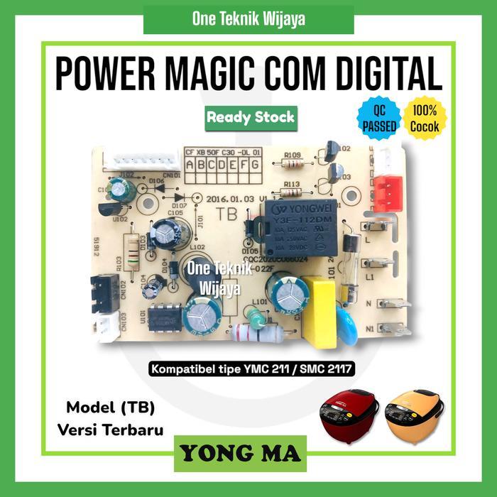 Modul PCB Magic Com Rice Cooker Yong Ma YMC211 atau SMC2117 - HANYA POWER
