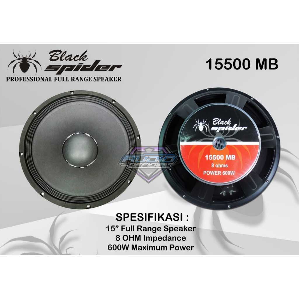 Speaker Blackspider 15in 15inch 15" 15500 MB black spider