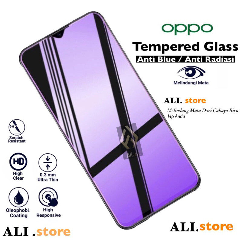 ALIstore - Tg Blue Light Oppo A60 A5 2020 A9 2020 A31 A35 A36 A37 A37F A39 A57 A58 A59 A71 A77 A77S 