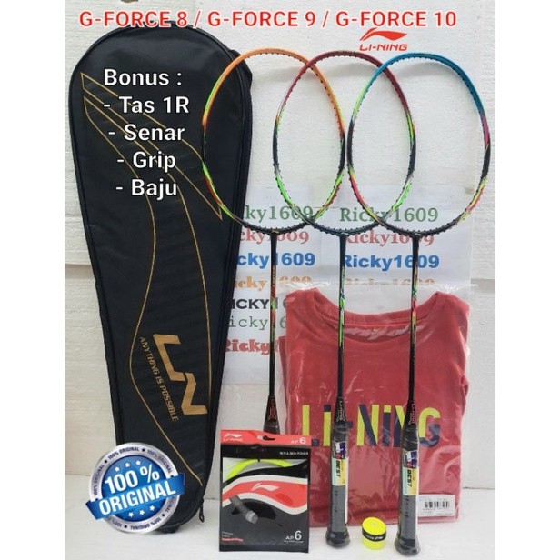 RAKET BADMINTON LINING G-FORCE 8 / LINING G-FORCE 9 / LINING G-FORCE 10 / HEAD HEAVY - EXTRA SPEED A