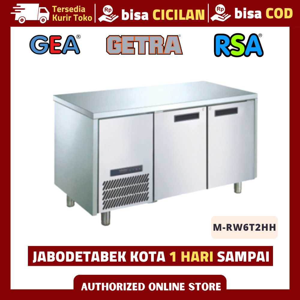 UNDERCOUNTER CHILLER GEA M-RW6T2HH KULKAS RAK PENDINGIN RESTORAN STAINLESS ORIGINAL