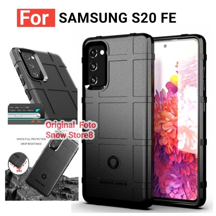 Case Samsung S20Fe S20 FE Case Rugged Shield Armor Softcase Casing