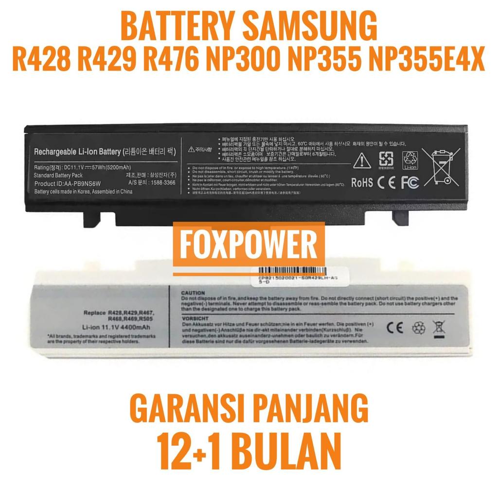 Baterai Laptop Samsung NP270 NP270E NP270E4V NP275 NT270E NP355 R428