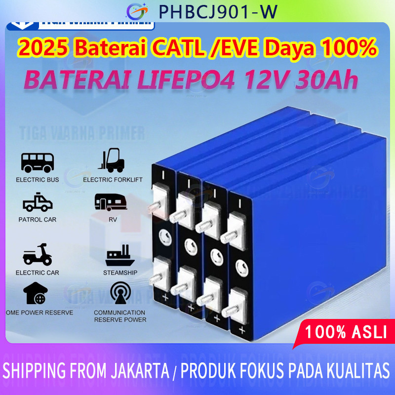 3.2V 25Ah/30Ah CATL/BYD-Baru Lifepo4 Baterai BMS UPS Baterai Lifepo4 3.2V 30Ah Elektrik Baterai Lith