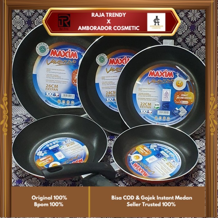 Kuali teflon maxim /kuali anti lengket / kuali dadar telur