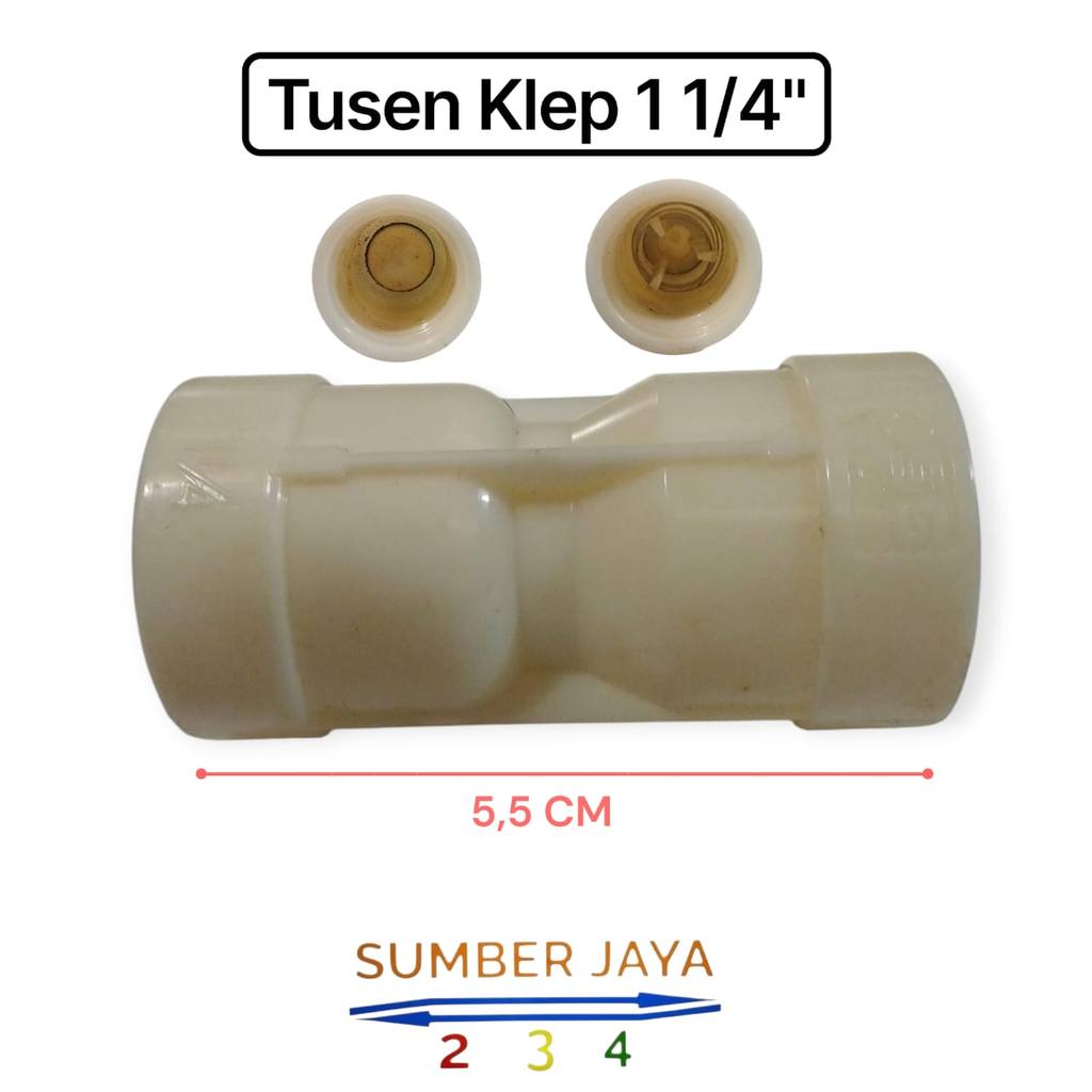 Tusen Klep 1 1/4" Inch | Tosen Klep 1 1/4 Inch PVC Plastik Check Valve 1 1/4" Inch TERMURAH