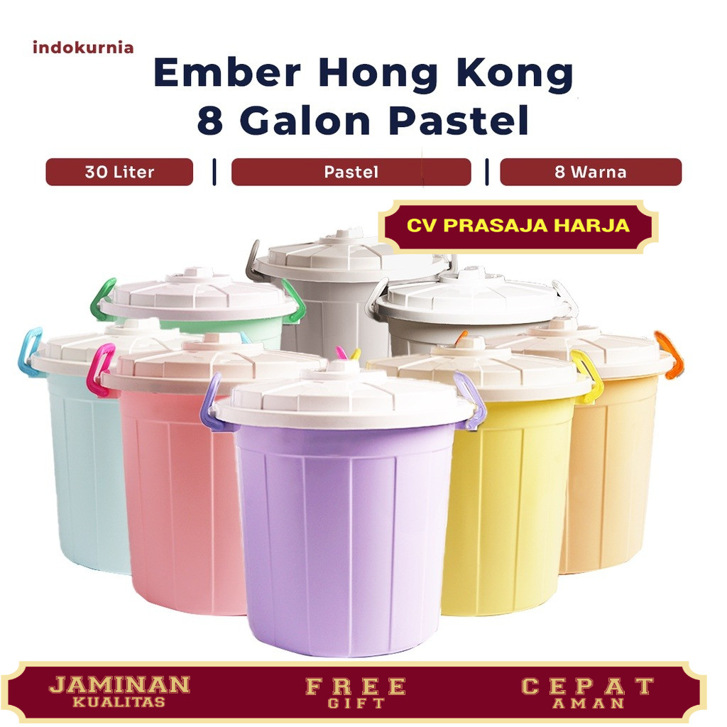 Indokurnia Ember Hongkong 8 Galon Pastel
